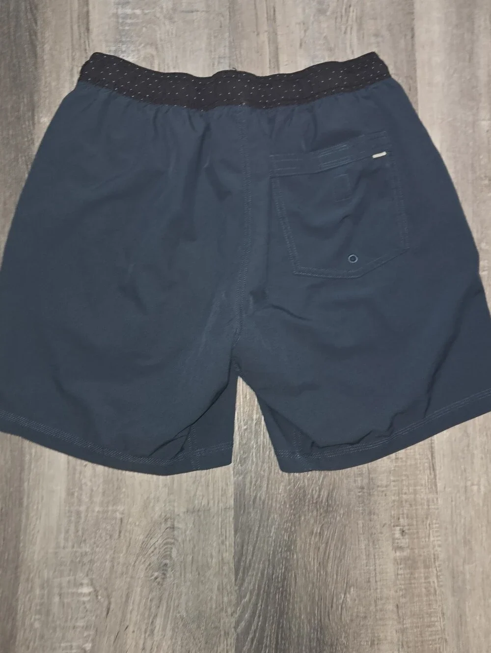 Vuori Men's Navy Athletic Shorts with Black Waistband